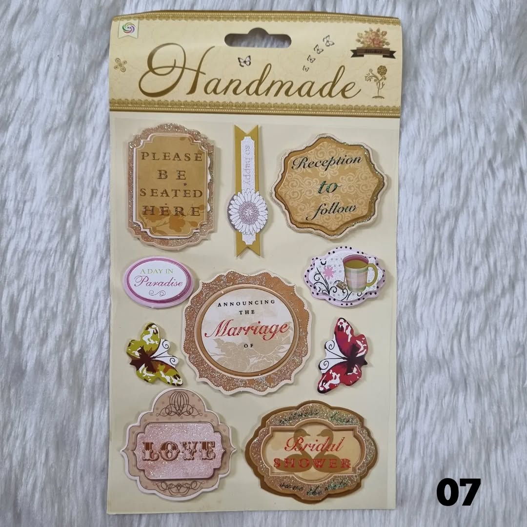 3D Vintage Stickers