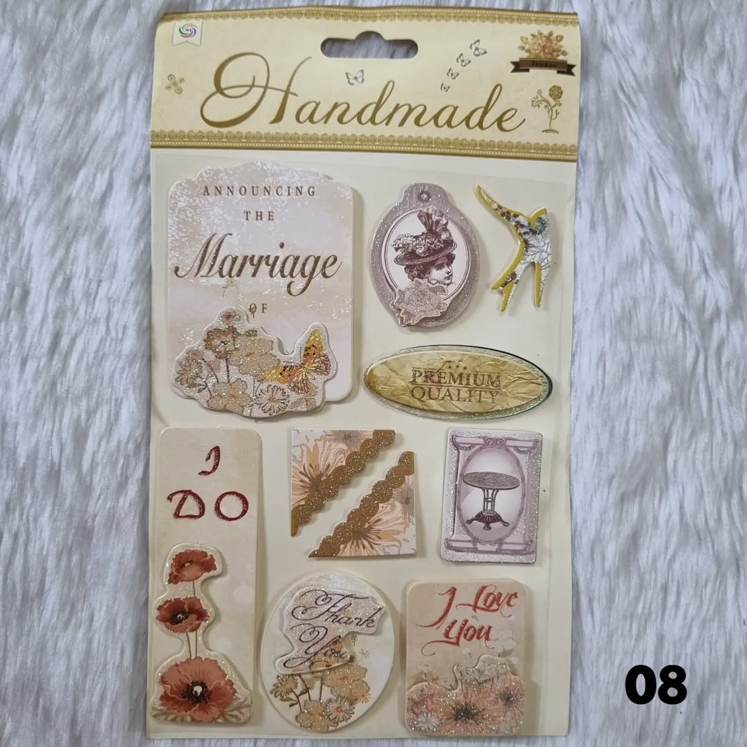 3D Vintage Stickers