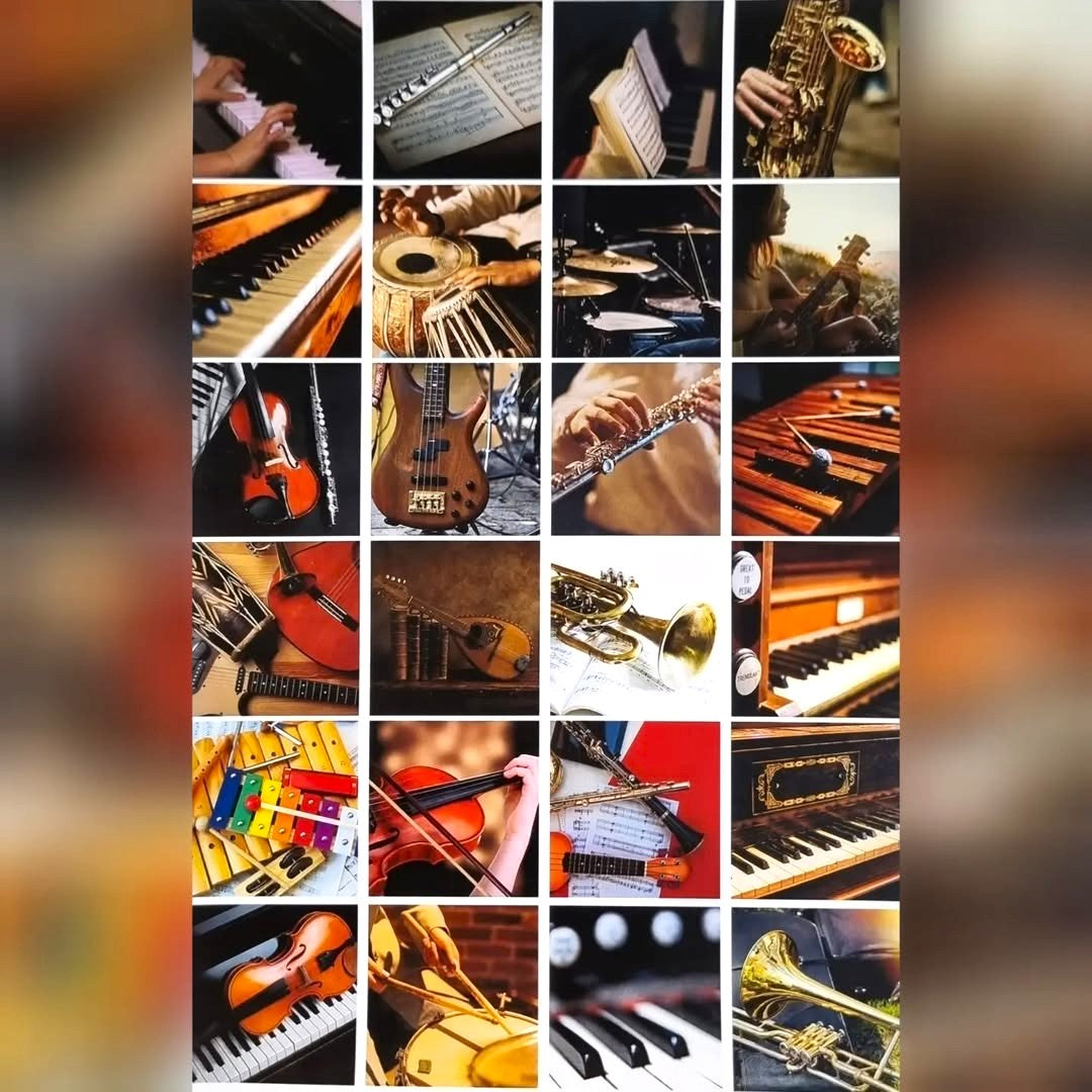 Sticker Sheets - Musical Instruments Theme