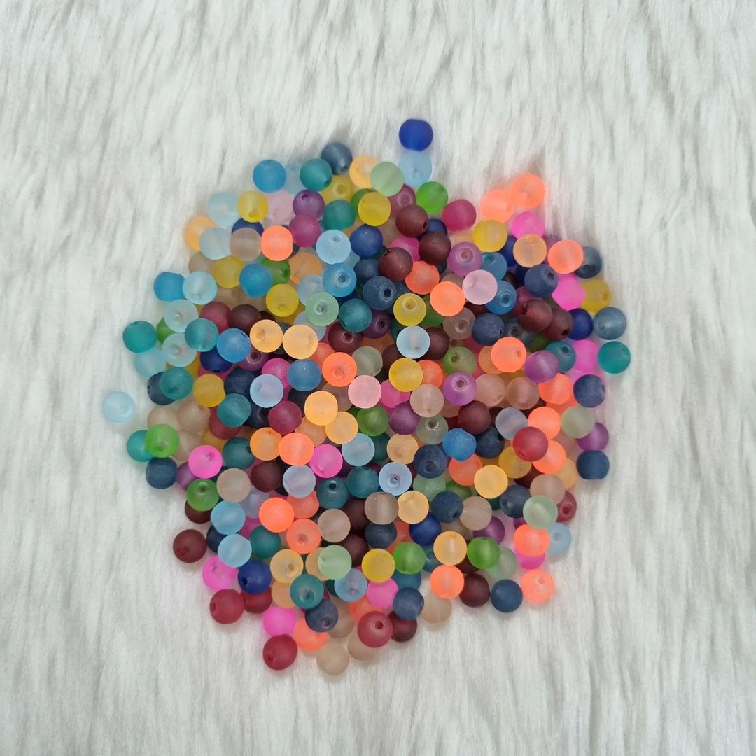 Frost Glass beads (6mm)