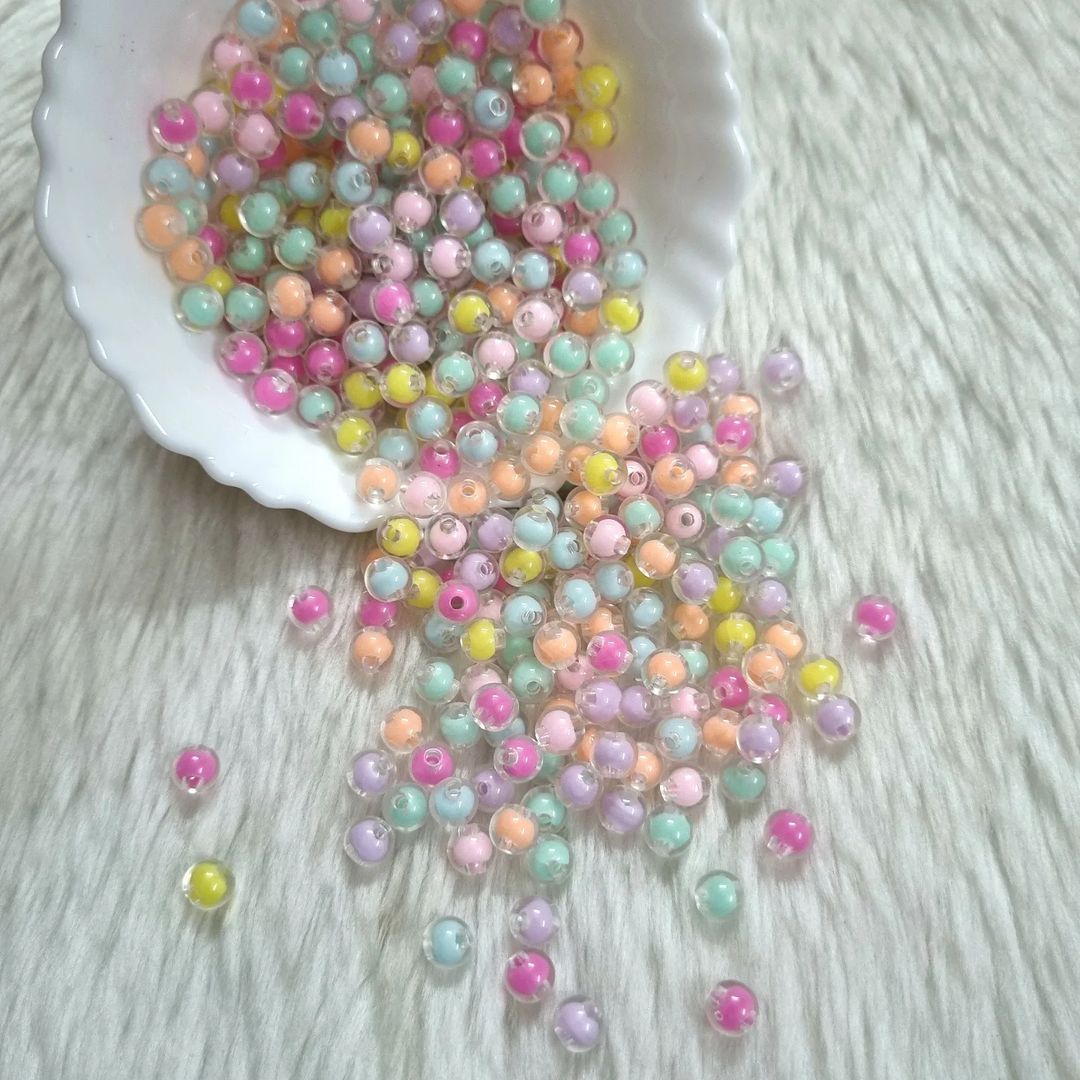 Acrylic Transparent Round Beads