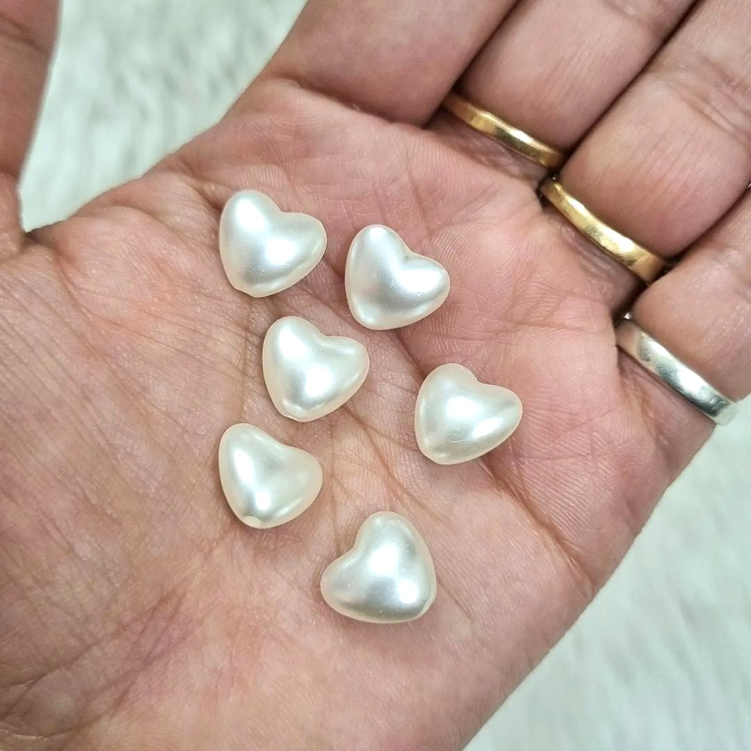 Acrylic Heart Beads