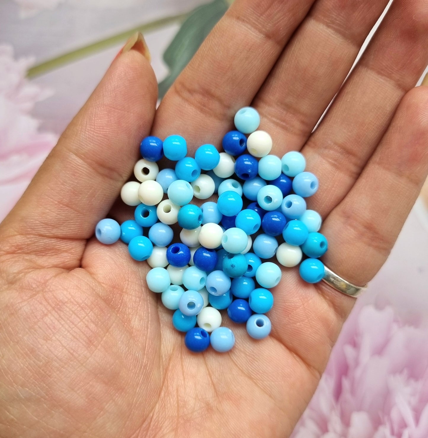 Acrylic Mix Beads (Round)