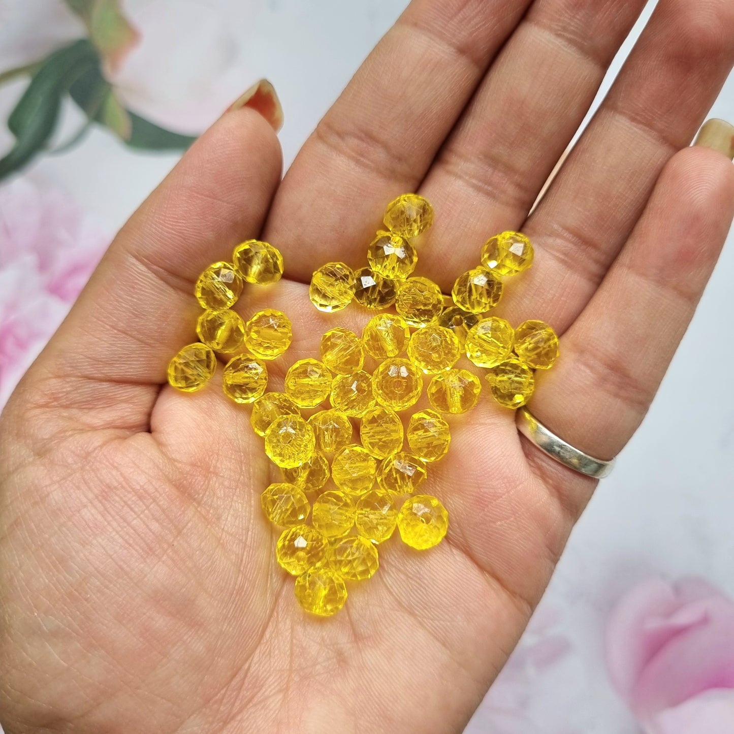 Acrylic Beads - Crystal Tyre