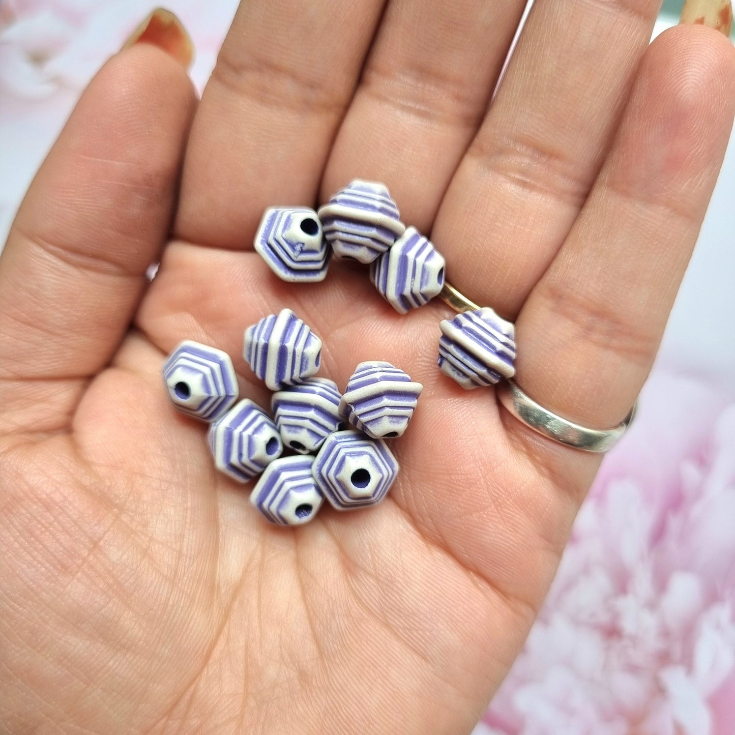 Acrylic Blue Beads