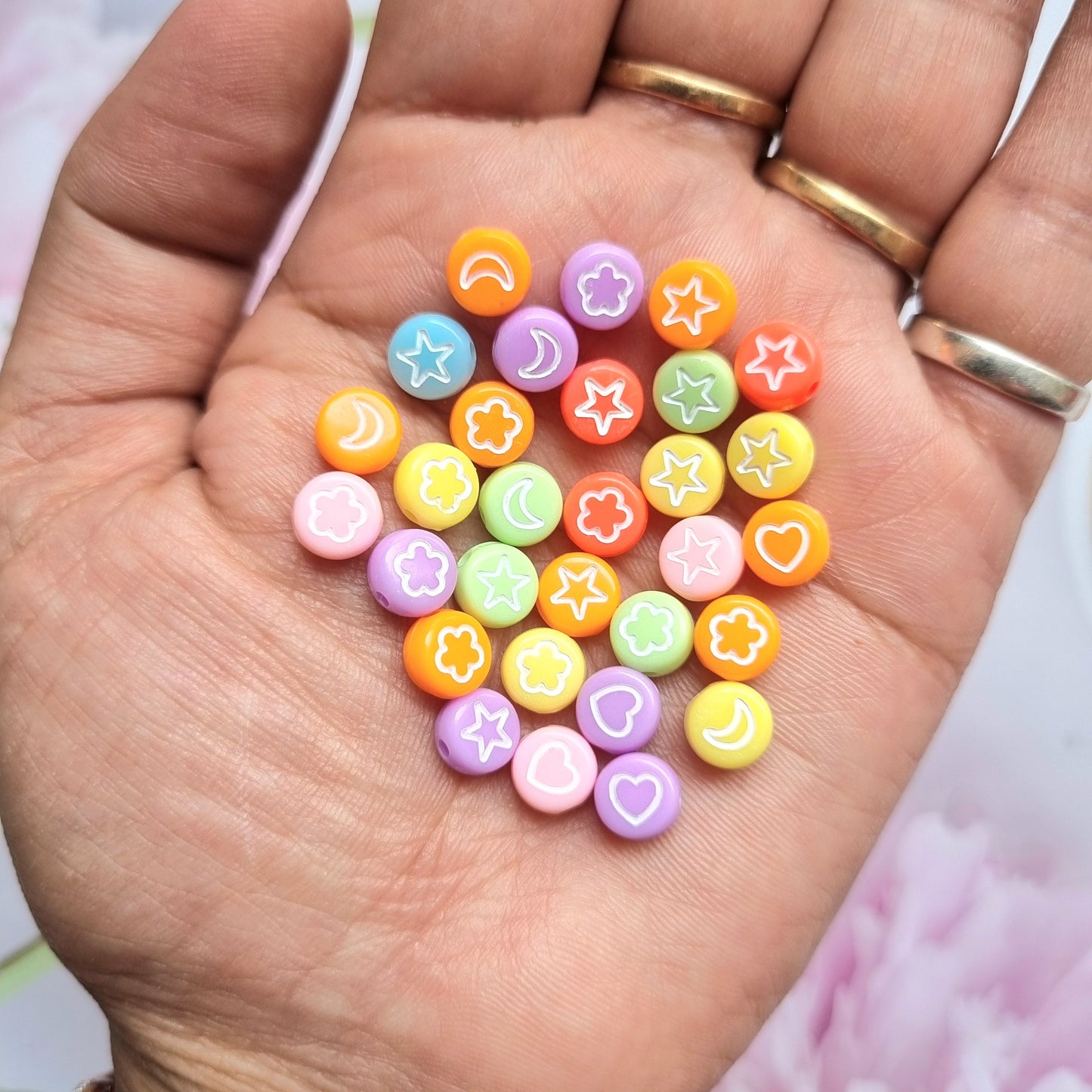 Acrylic Star Beads 02