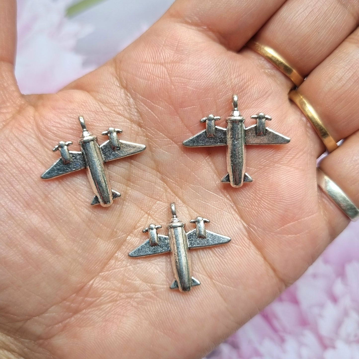 Metal Charms - Aeroplane