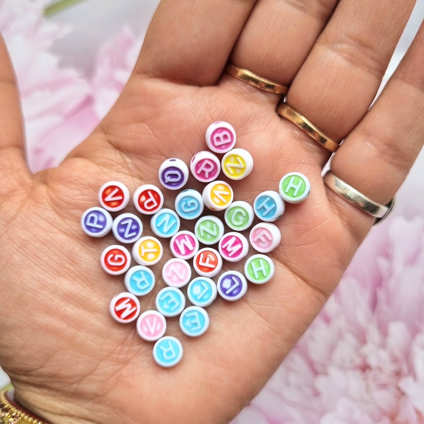 Acrylic Alphabet Beads 10