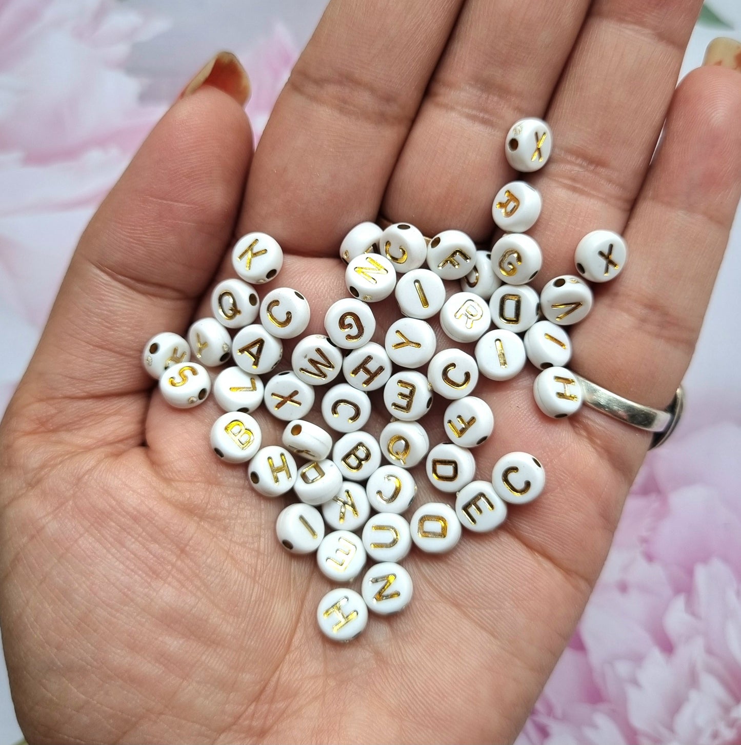 Acrylic Alphabet Beads 07