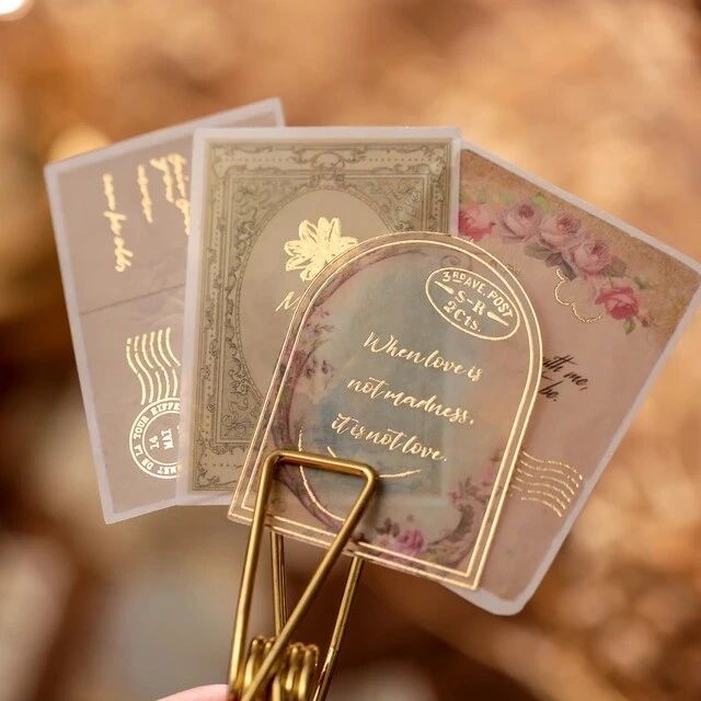 Bronzing Golden Foil Stickers 40 (Stickers) | Time Post Office Series