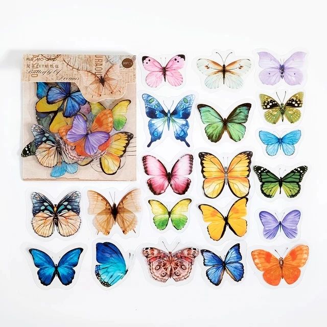 Clear PET Stickers (40 Stickers) Size - 30-80mm