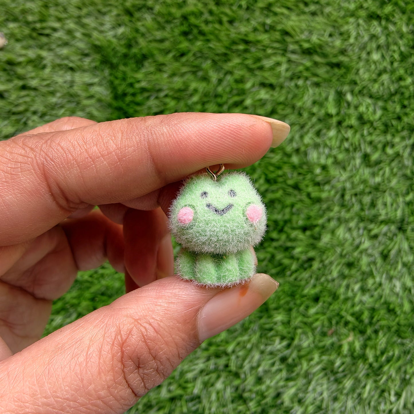 Flocky Frog Charm