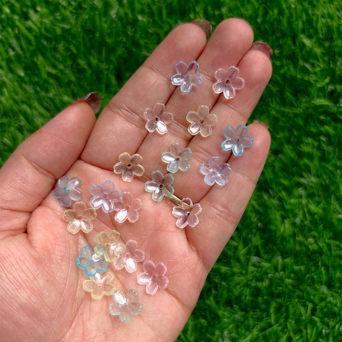 Acrylic Transparent Flower Caps