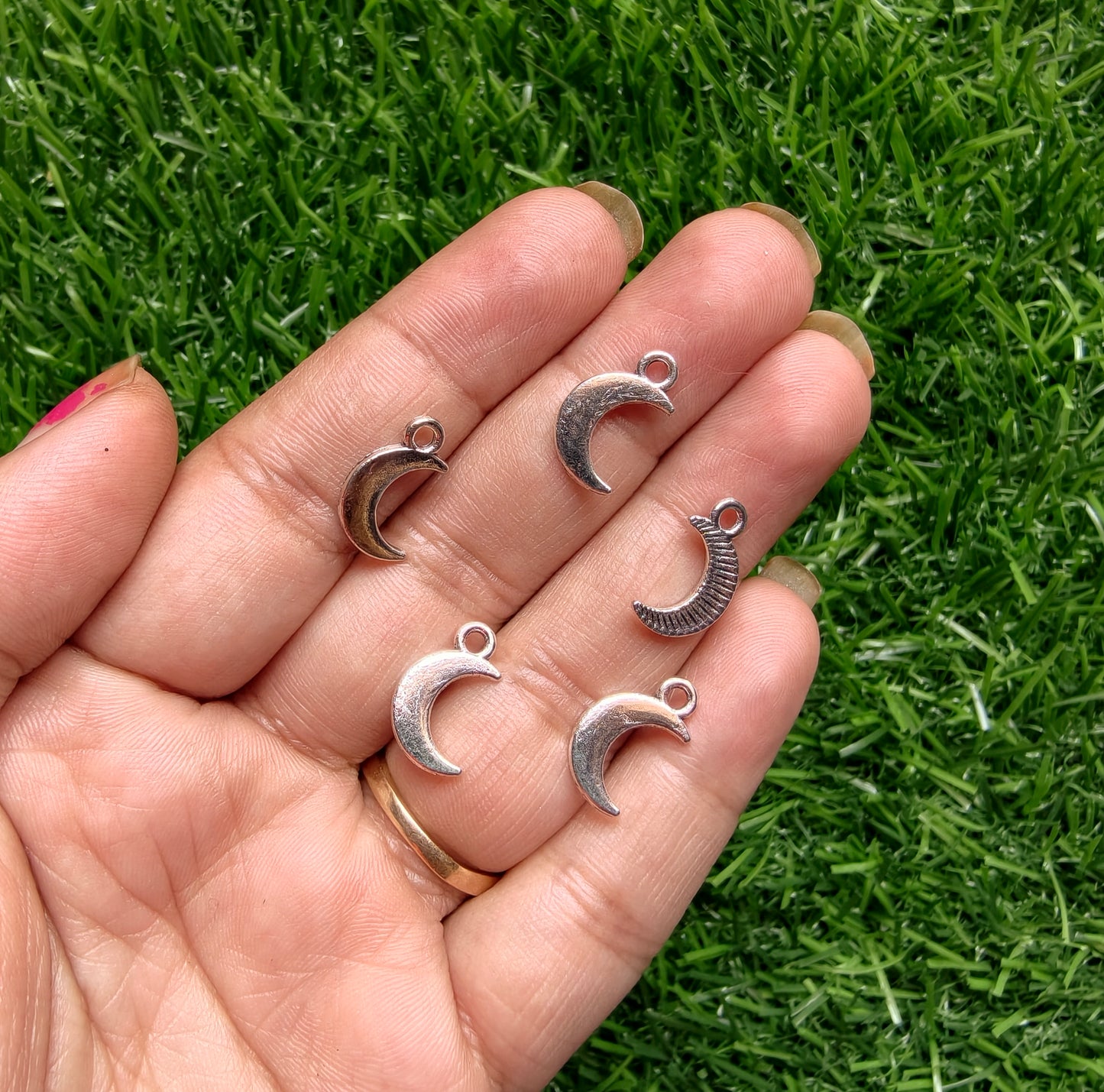 Metal Charms - Moon