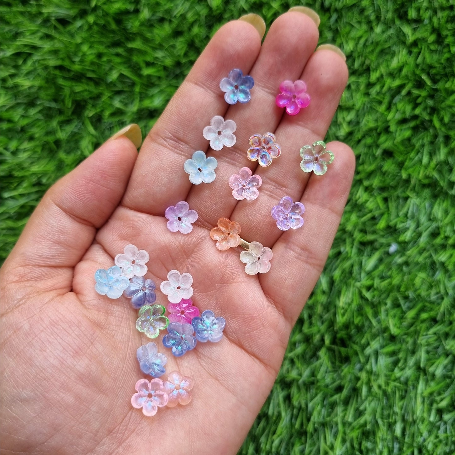 Glass Flower Beads