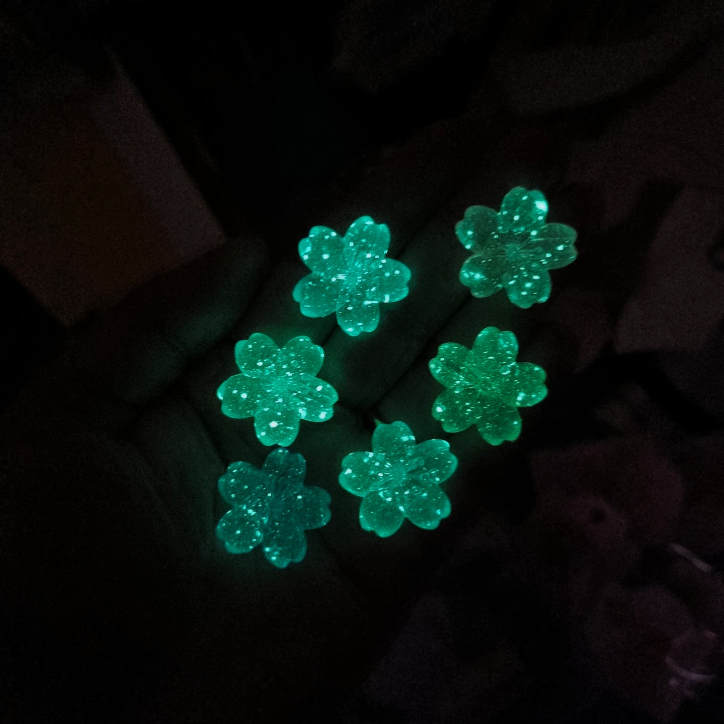 Acrylic Luminous Flower Beads