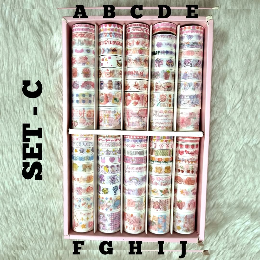 Kawaii Washi Tape Set (Set C)