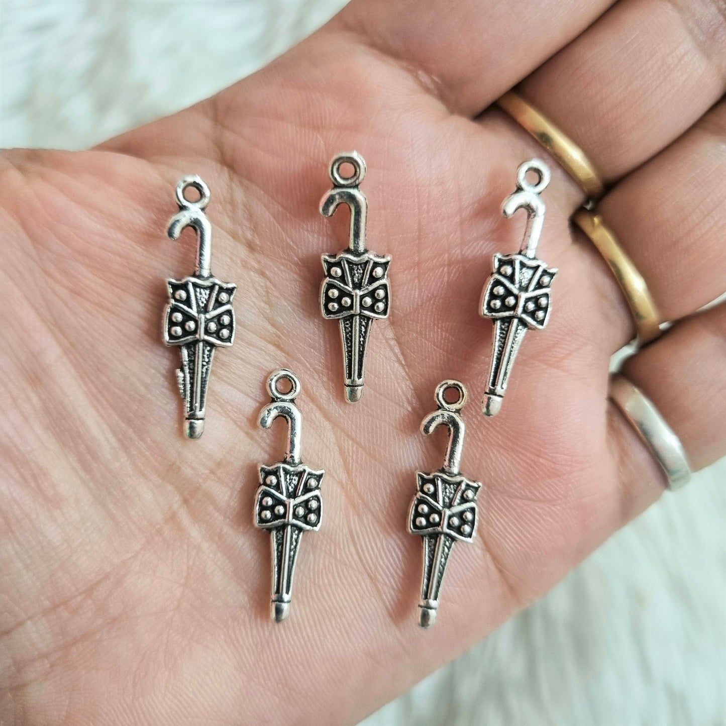 Metal Charms - Closed Umbrella
