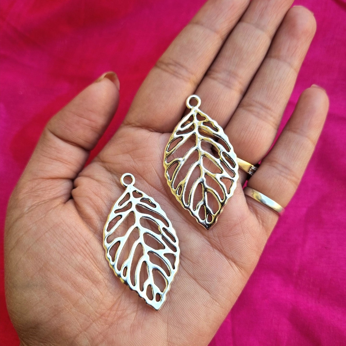 Metal Charms - Leaf 3