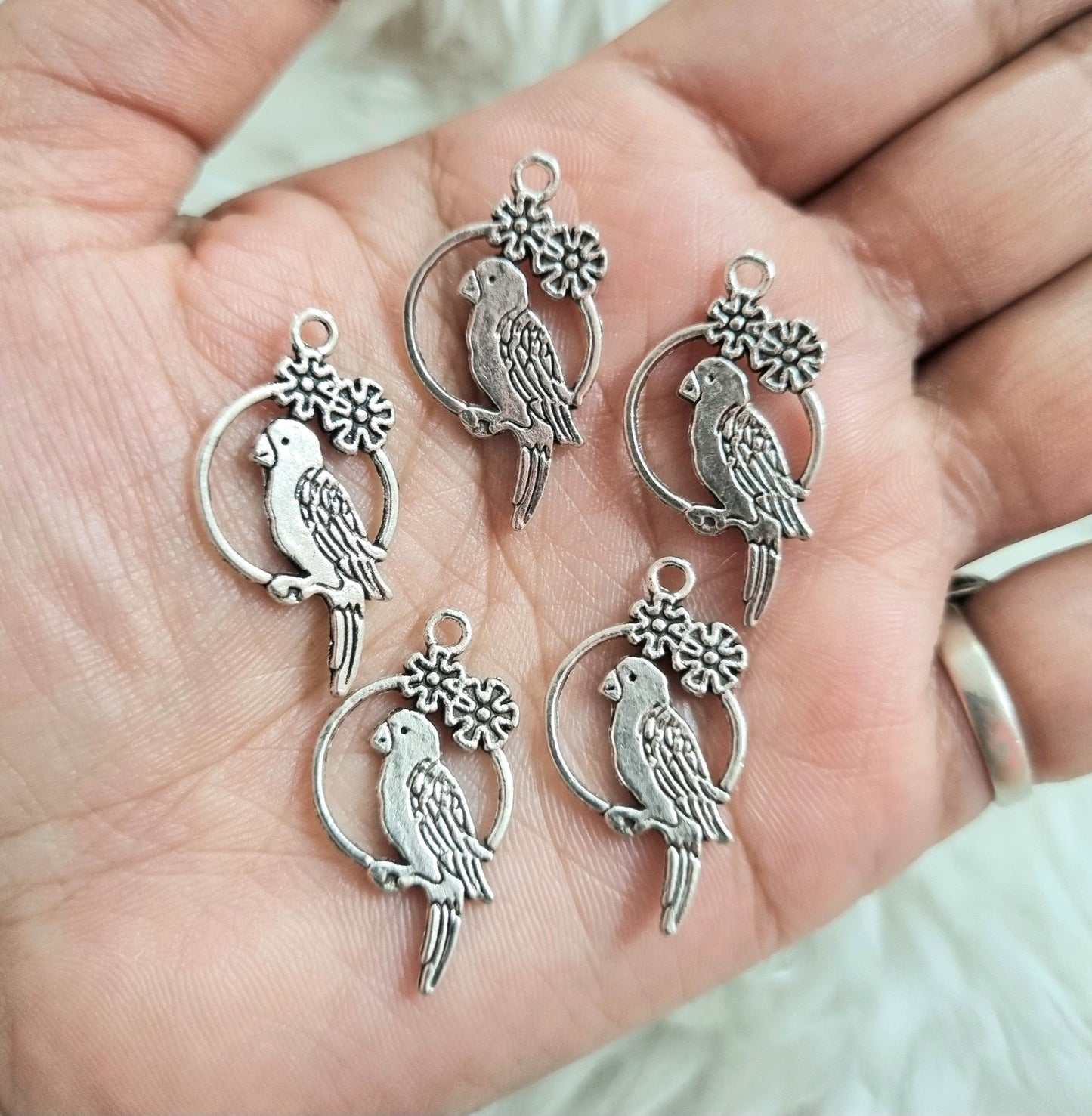 Metal Charms - Parrot