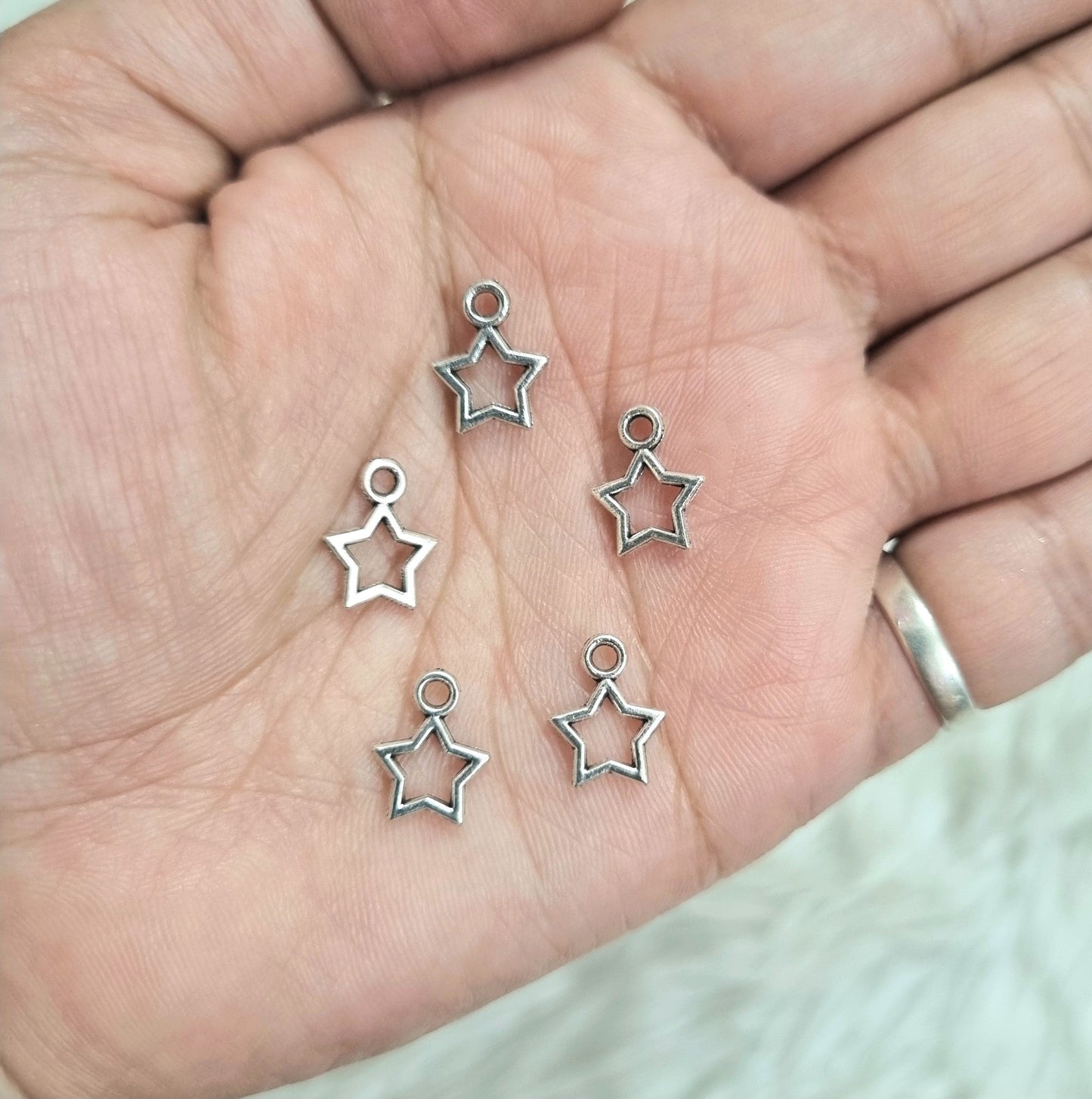 Metal Charms - Star Ring 2