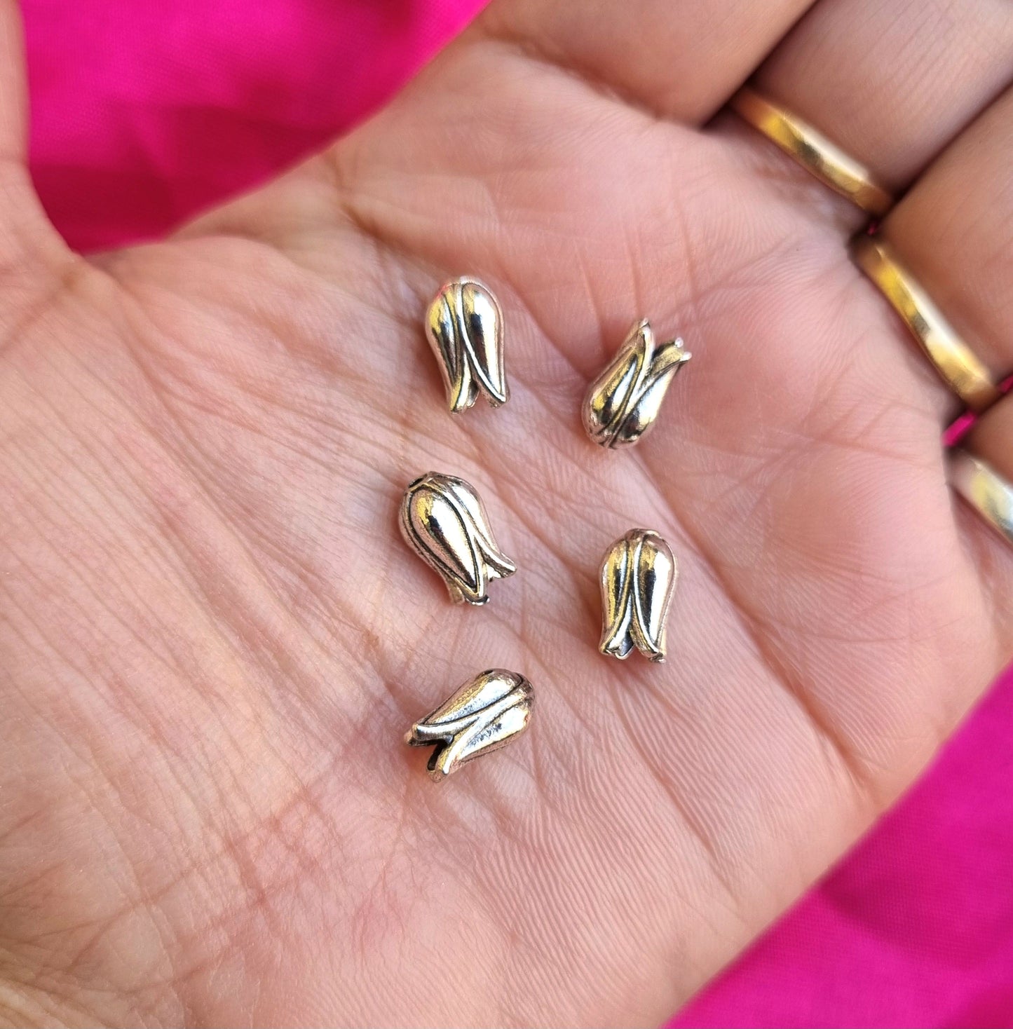 Metal Charms - Tulip