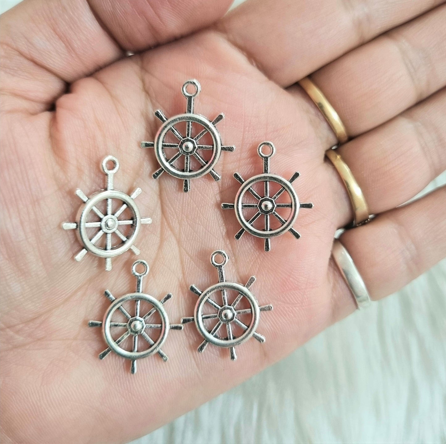 Metal Charms - Wheel