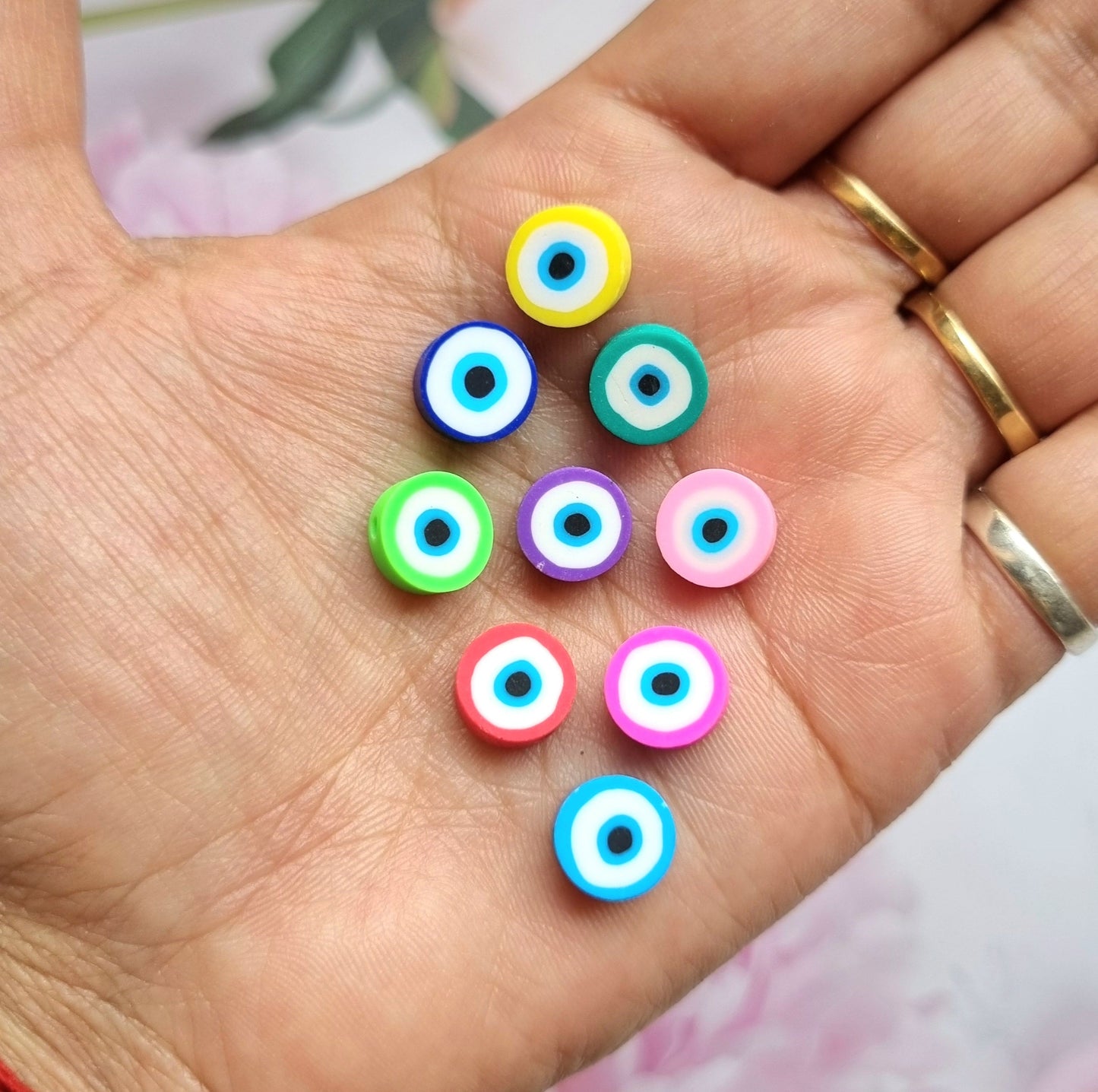 Polymer Beads - Evil Eye 02