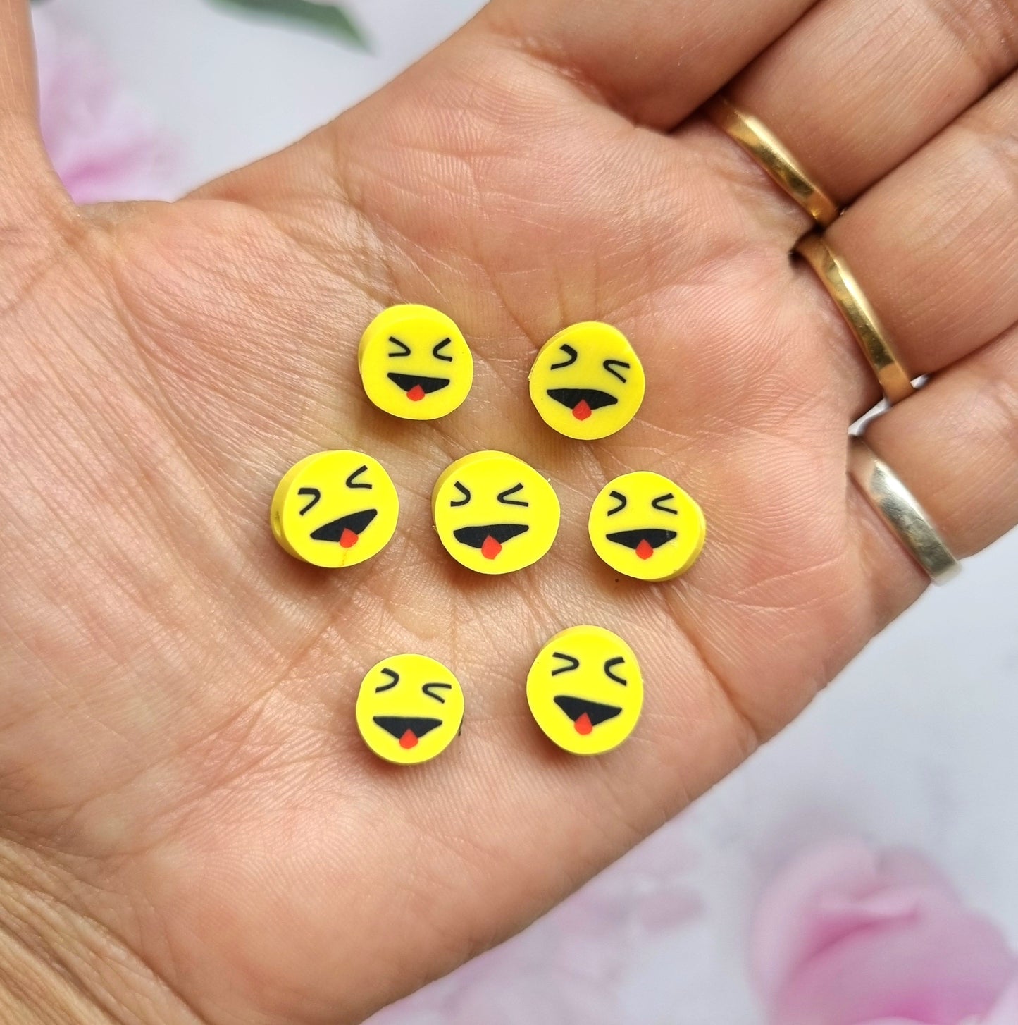 Polymer Beads - Smiley 02