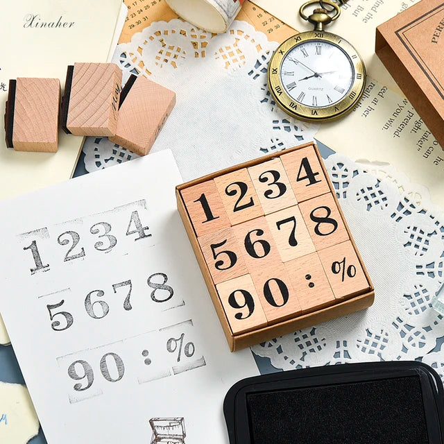Wooden Stamp - Number