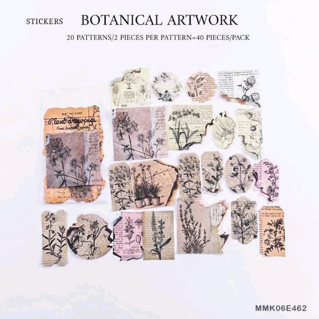 Botanical Artwork Stickers