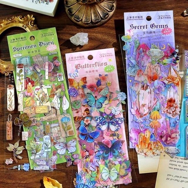 Silver Foiled Deco Stickers