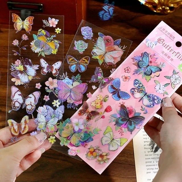 Silver Foiled Deco Stickers