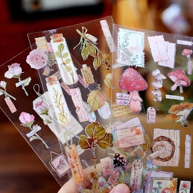 Silver Foiled Deco Stickers