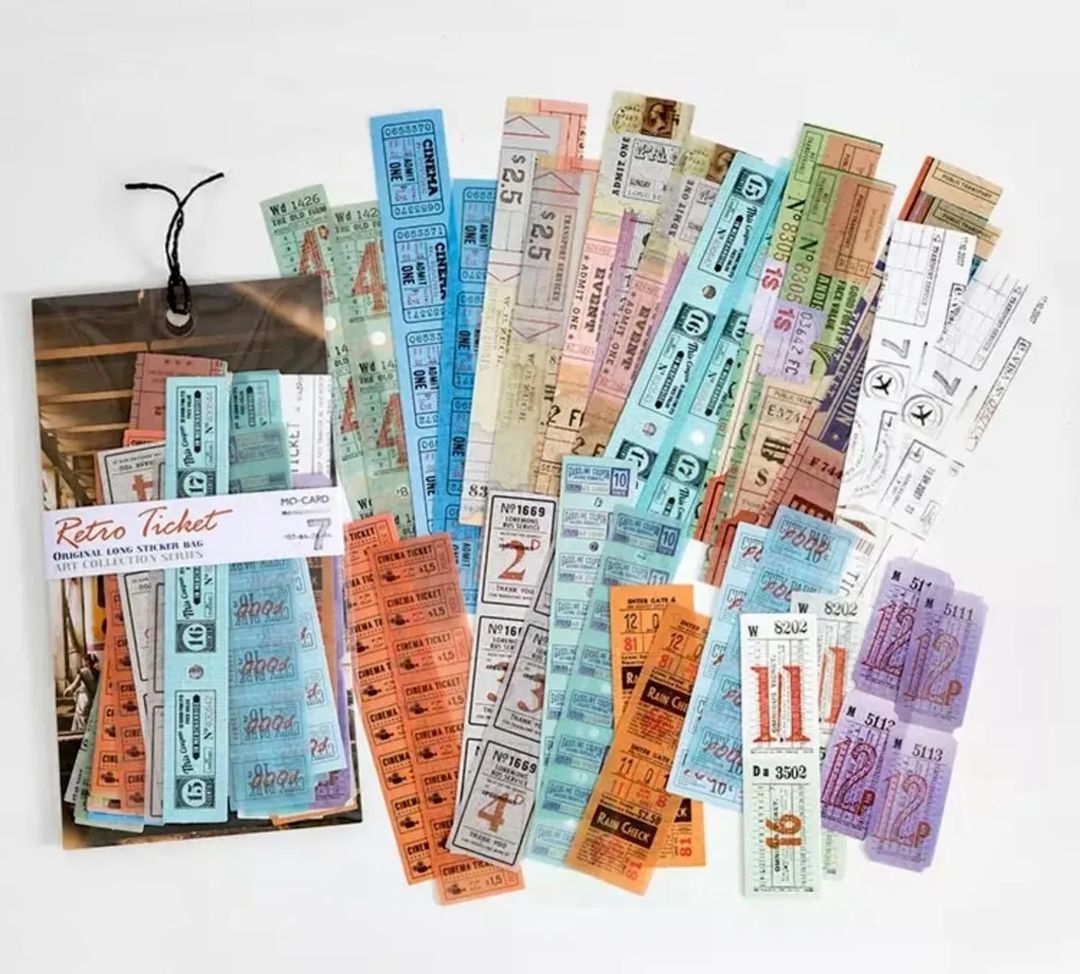 Long Stickers - Retro Ticket