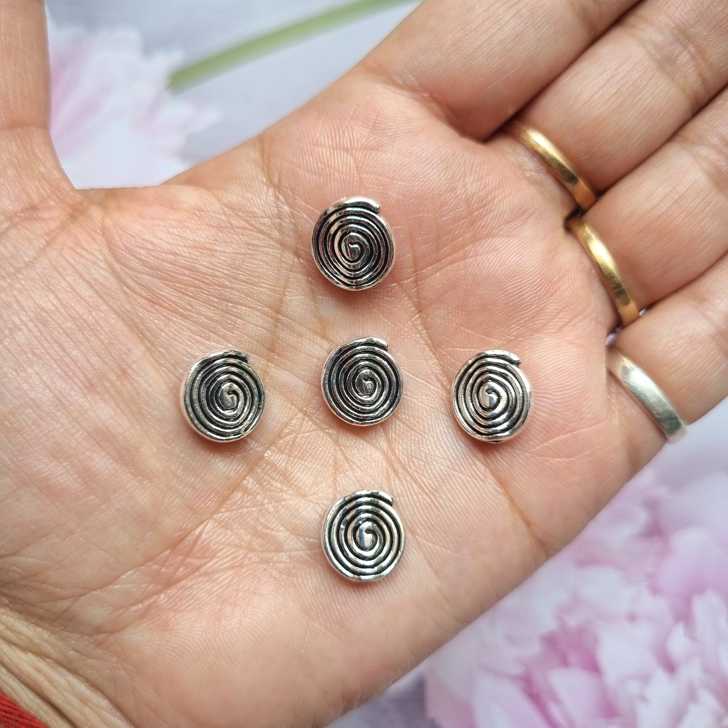 Metal Charms - Spiral