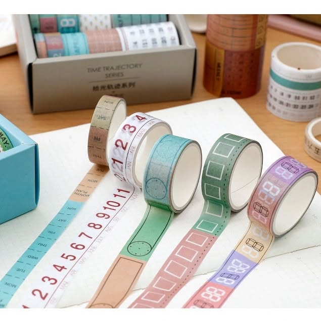 Time Trajectory Series Washi Tapes (Set of 10)
