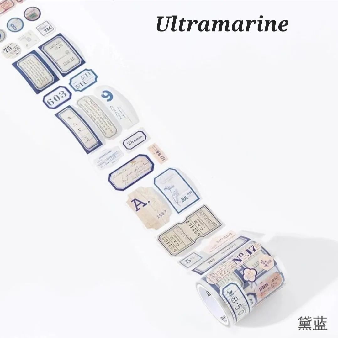 Retro Series Deco Stickers Roll