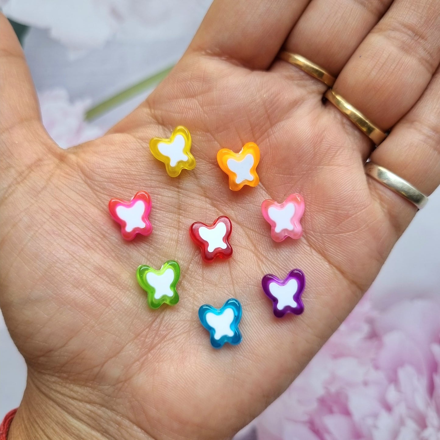 Acrylic Butterfly Beads