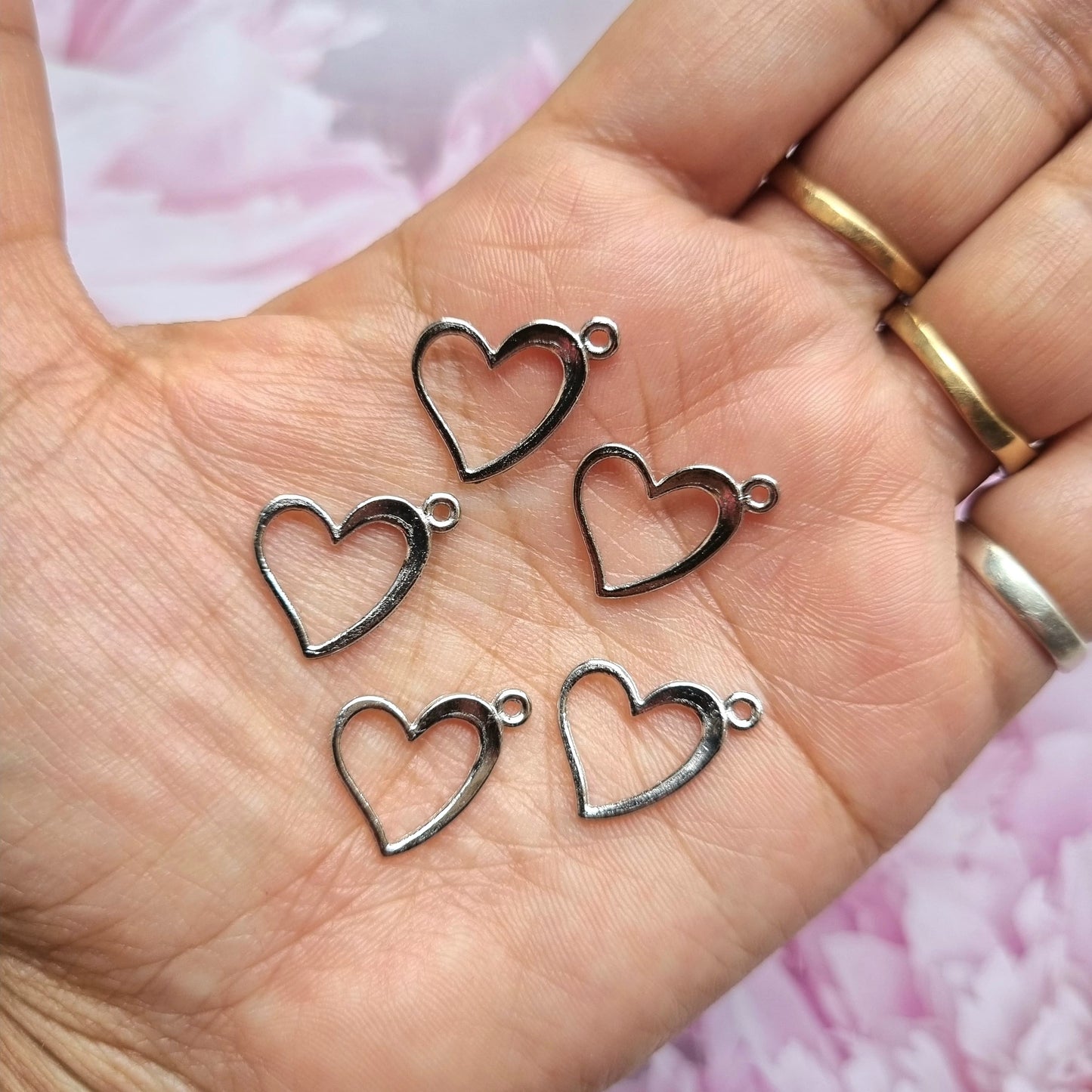 Metal Charms - Heart Ring