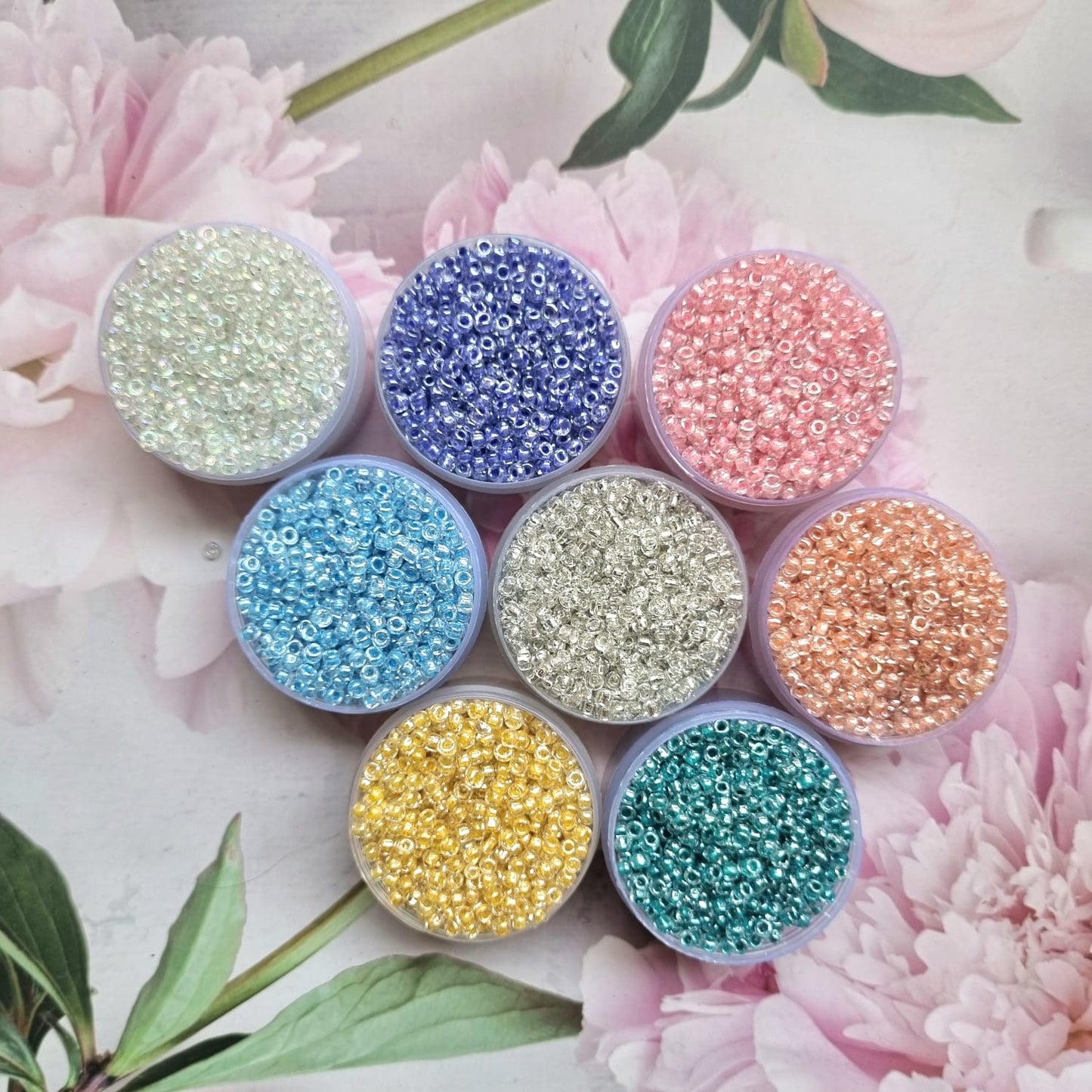 Seed Beads - Transparent Pastel | Size - 8/0 (3mm)