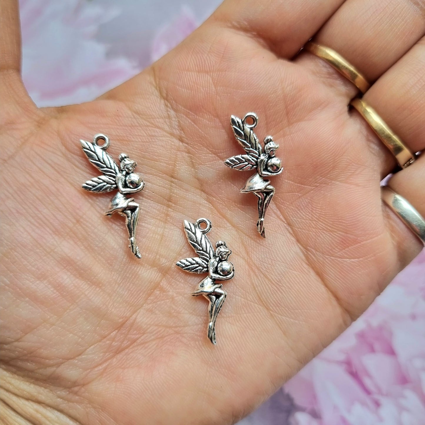 Silver Metal Charm - Fairy / Tinkerbell