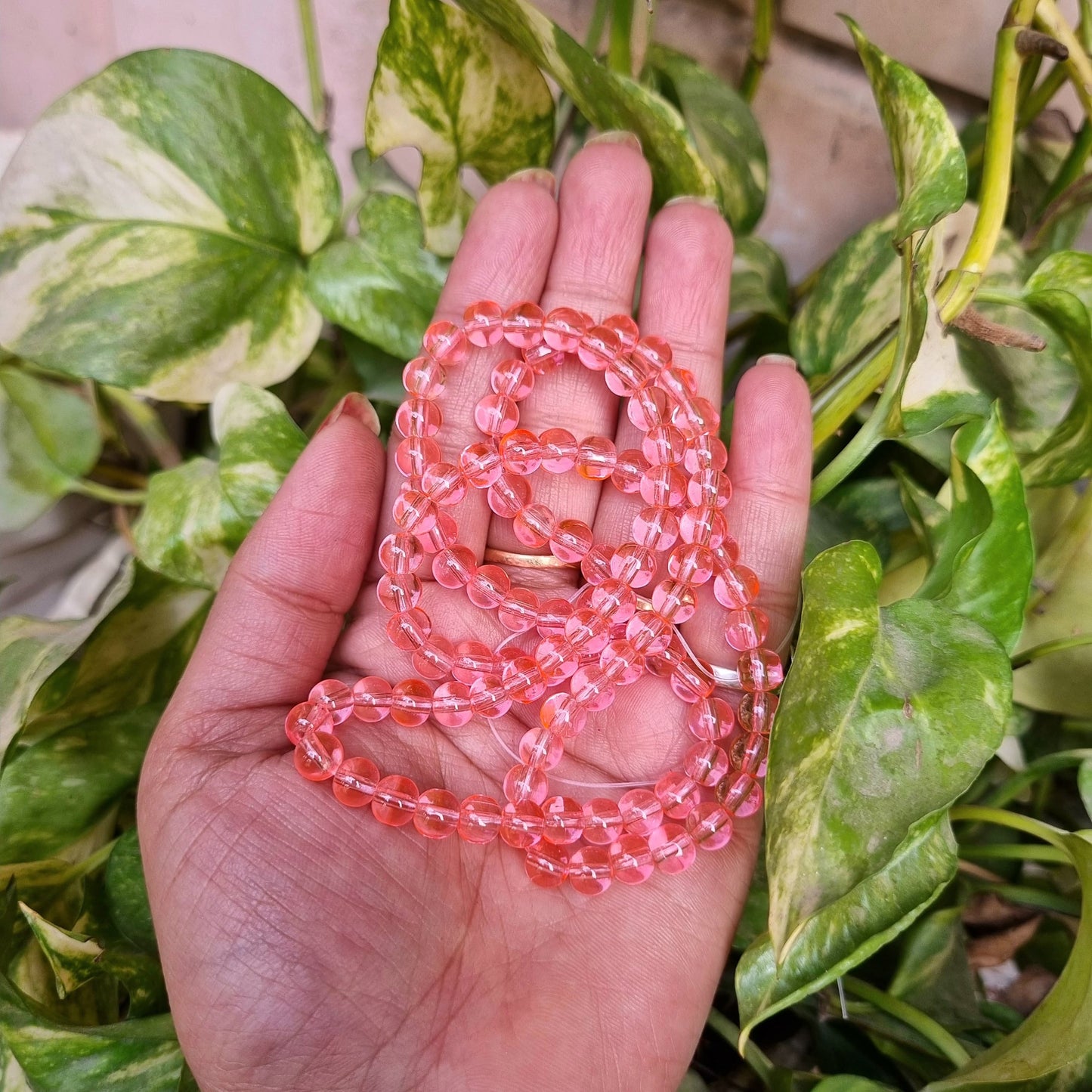 Transparent Coloured Glass Beads (6mm)