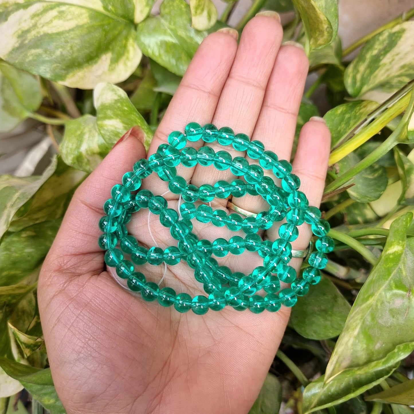 Transparent Coloured Glass Beads (6mm)