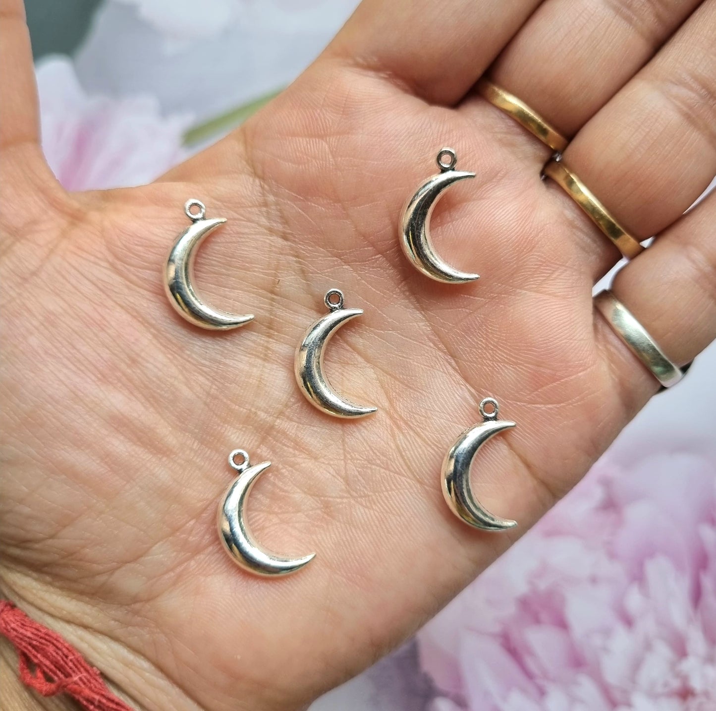Metal Charms - Crescent Moon