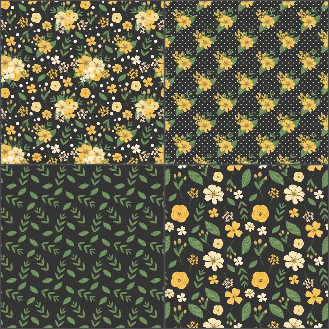 Paper Pack - Yellow Blooms