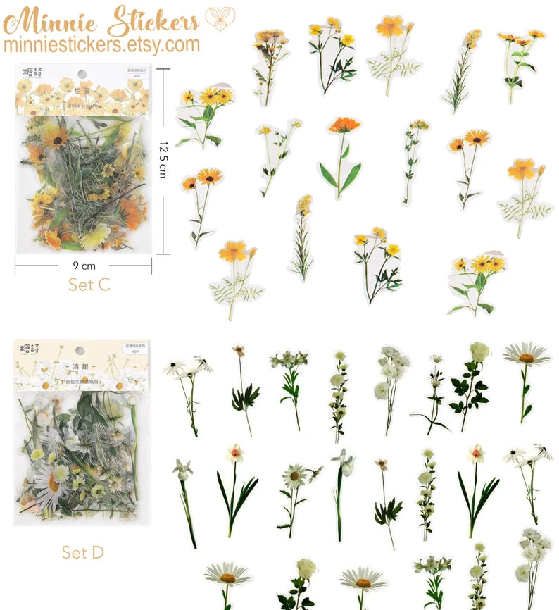 Flower PET Stickers