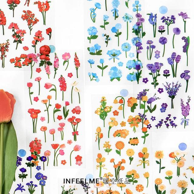 Floral PET Stickers