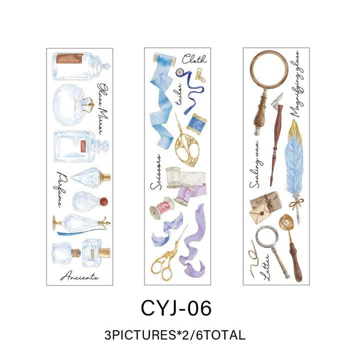 Plant and Butterfly PET Sticker