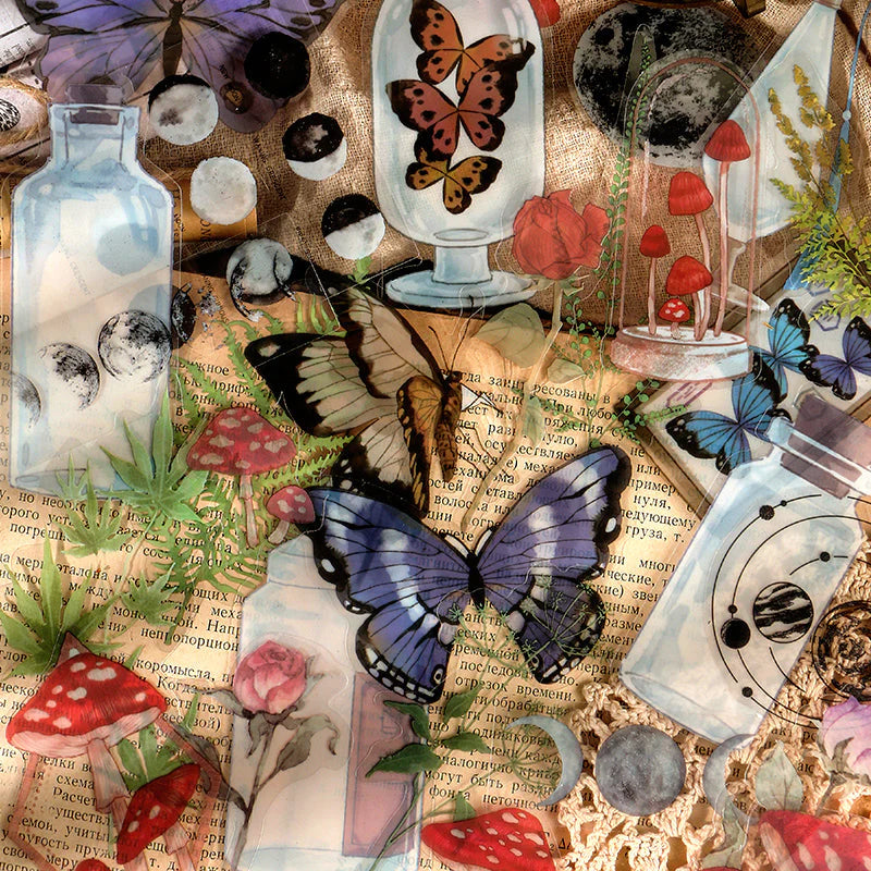 Shape of Nature Retro Plants PET Sticker Pack